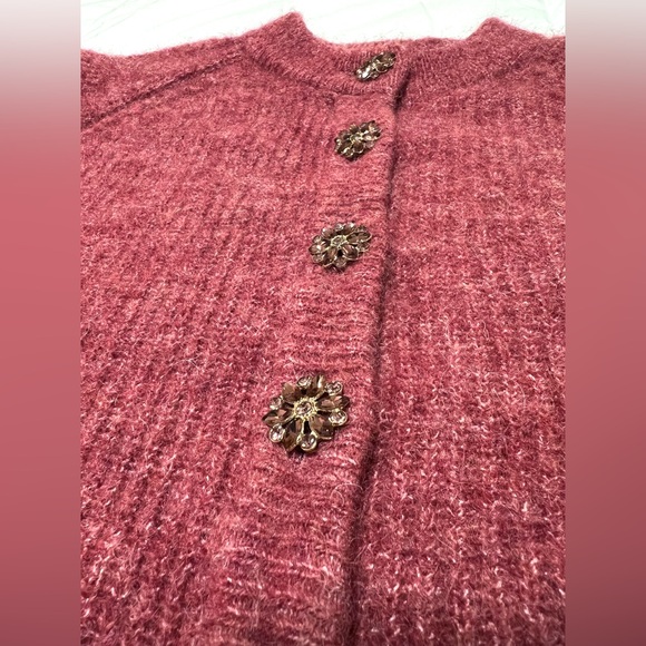 Sézane Othello in Rosewood Jewel Buttons (Size XXS) - Picture 15 of 15